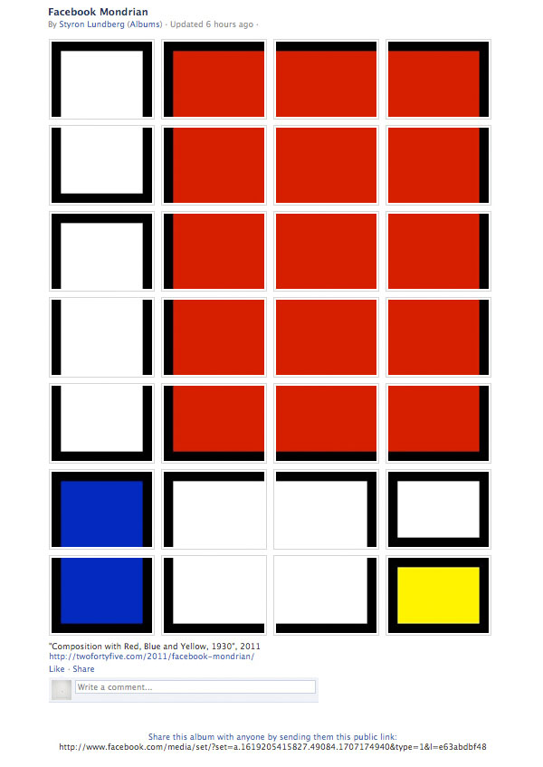 Facebook Mondrian