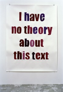 i have no theory about this text